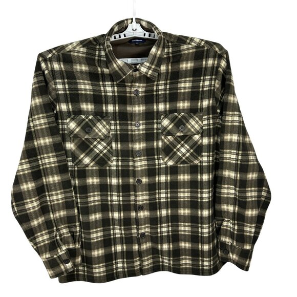 Croft & Barrow Mens Size XXL Brown Plaid Button-Up Shirt - Picture 1 of 5